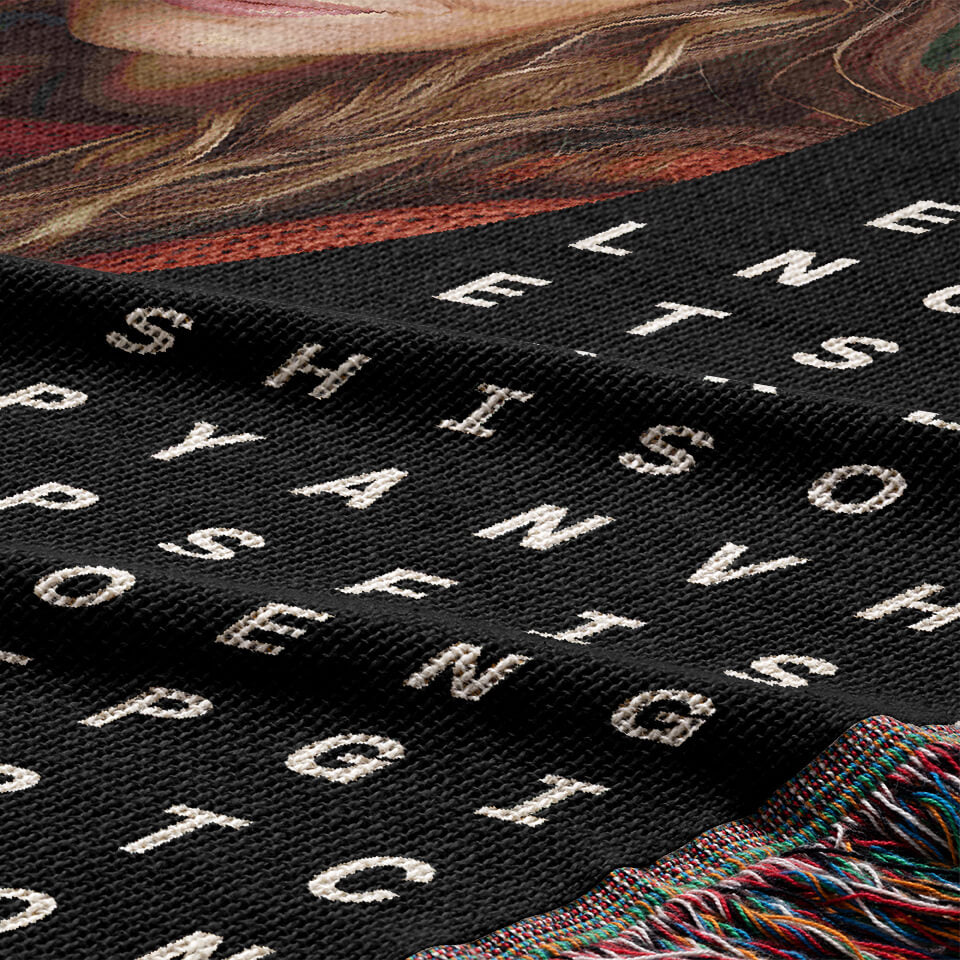 Dad Word Search Woven Blanket