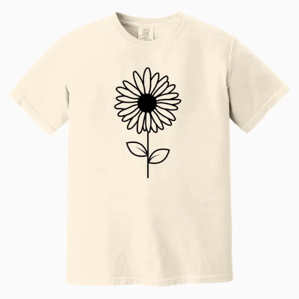 Birth Month Flower Relaxed Fit Heavyweight T-Shirt
