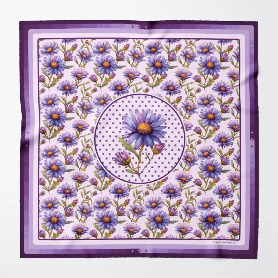 Aster Silk Scarf 90