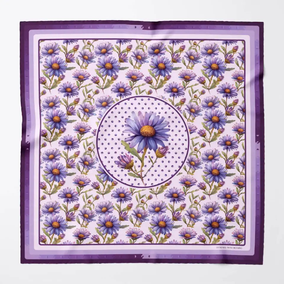 Aster Silk Scarf 90