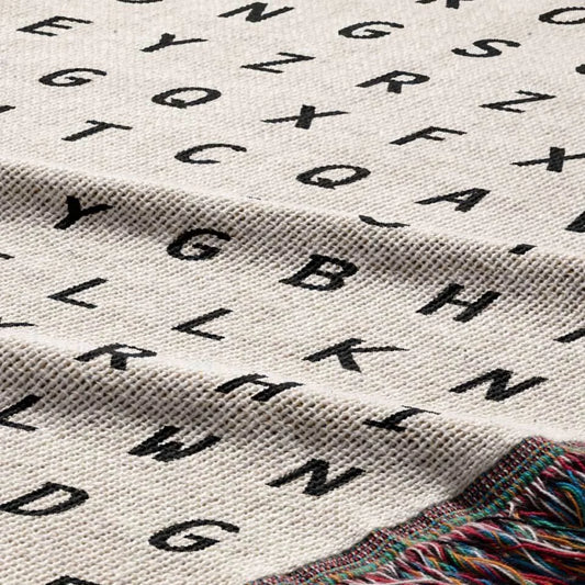 Cookout Word Search Studio Woven Throw Blanket, Designed With Meaning