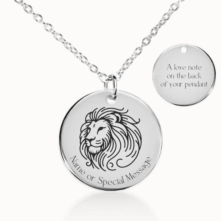 Classic Zodiac Sign Necklace in Silver, Personalized Gift, Designed With Meaning