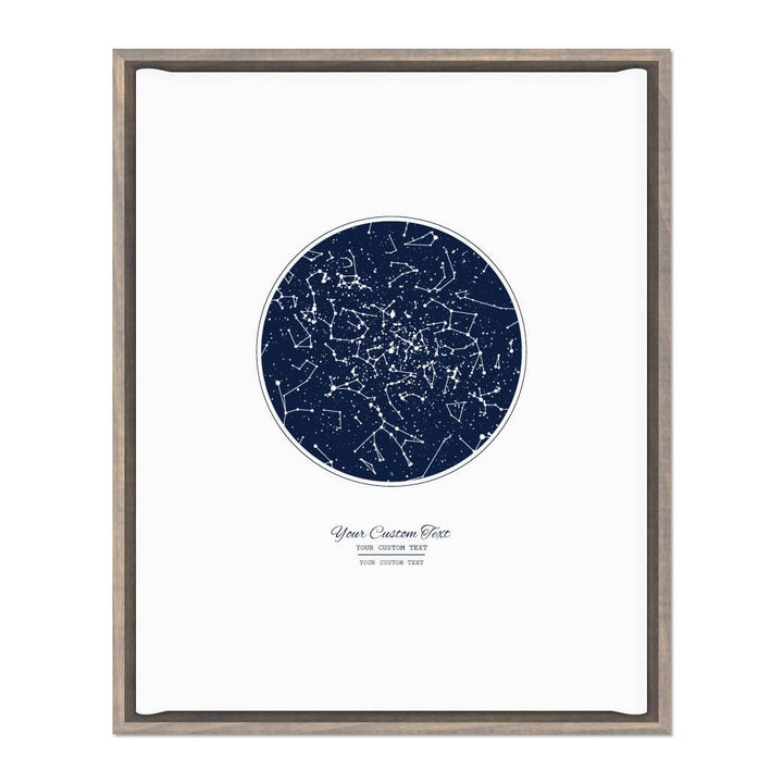 Wedding Guest Book Alternative, Star Map Print Personalized with 1 Night Sky, Gray Floater Frame#color-finish_gray-floater-frame