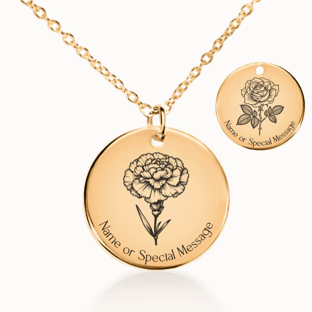 Birth Flower Necklaces