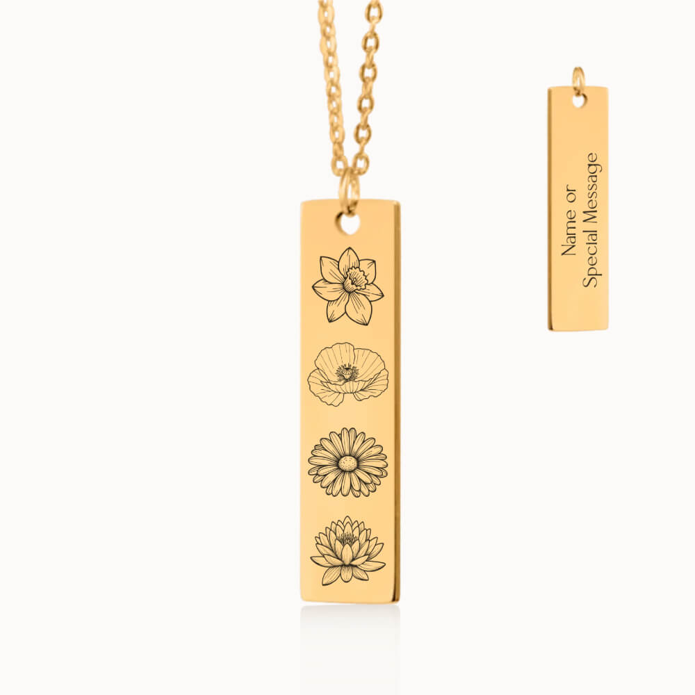 Birth Flower Necklaces