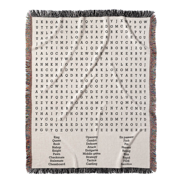 Kings and Queens Unite Word Search, 50x60 Woven Throw Blanket, Hidden#color-of-hidden-words_hidden