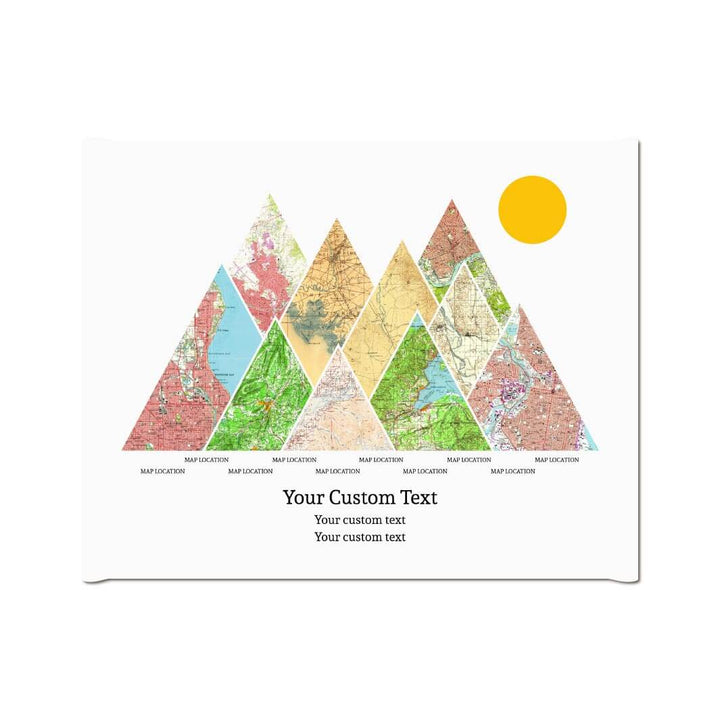Personalized Mountain Atlas Map with 10 Locations, Wrapped Canvas Art Print#color-finish_wrapped-canvas